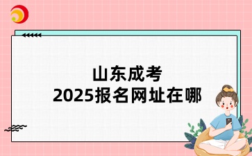 山東成考2025報(bào)名網(wǎng)址在哪